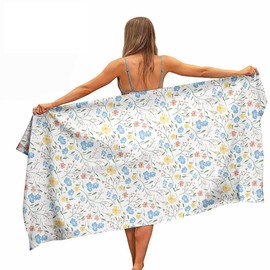 Ulticool Microfibre Towel – Flowers Nature Art – 160 x 80 cm – Lightweight Travel Towel Quick Drying Bath Towel Beach Towel Sauna Towel Microfibre Microfibre – for Travel Hair Beach Yoga Sauna