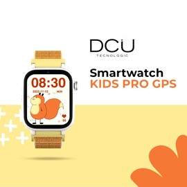 DCU TECNOLOGIC Smart Watch for Kids with Android System Whatsapp GPS Positioning Video Calls SOS Button Parental Lock Orange
