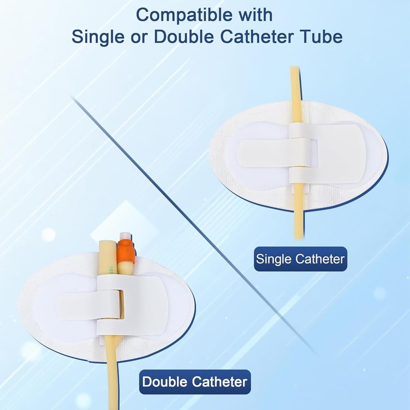 Comphic 10 pezzi autoadesivi per tubo catetere, stabilizzatore, supporto per