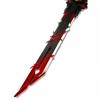 Unbranded 40" Fantasy Foam Sword Wolf Gravestone, Black & Red