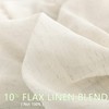 FMFUNCTEX Linen Flax Sheer Curtain Panels 96"-Long Living Room Retro