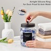 Glass Jars Laundry Containers with Lid, 0.5 Gallon Laundry Organization
