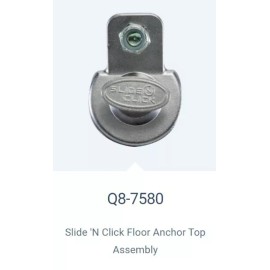 Q'STRAINT Set 4 Q'STRAINT Q8-7580 Slide n Click Top Assembly Wheelchair Bus Van Anchor SNC