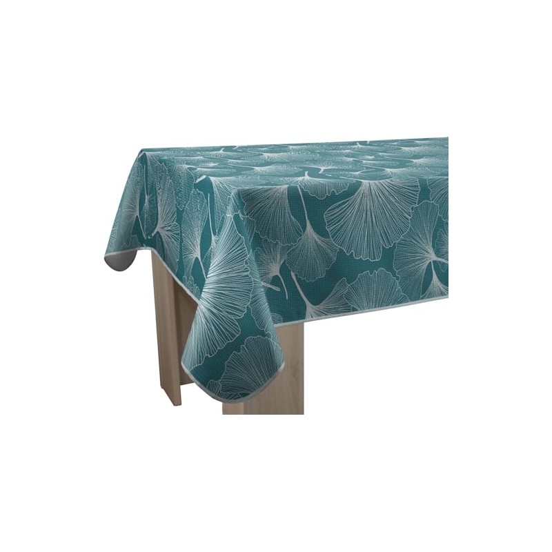 Le linge de Jules Tovaglia antimacchia Biloba verde, rettangolare, 150