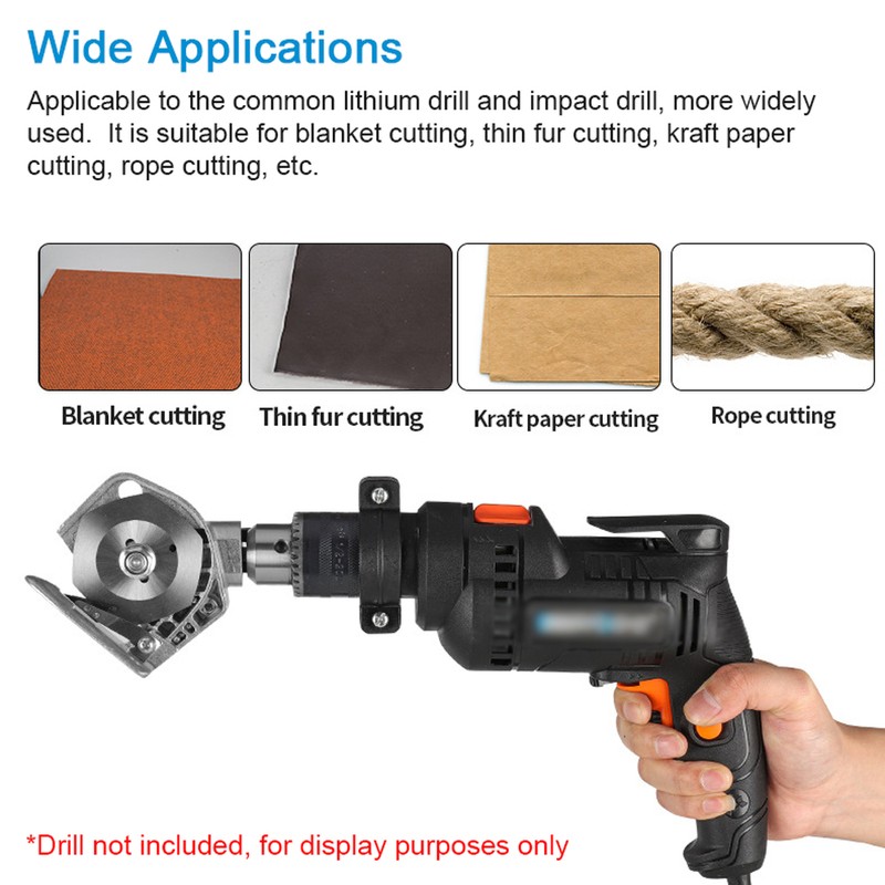Electric Drill to Electric Fabric Cutter Refitting Accessory Impact Drill