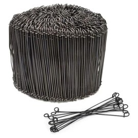 CCTI Rebar Tie Wire - 16 Gauge 6 Inch Black Soft Annealed Double Loop Bar Tie - 1000 Pack