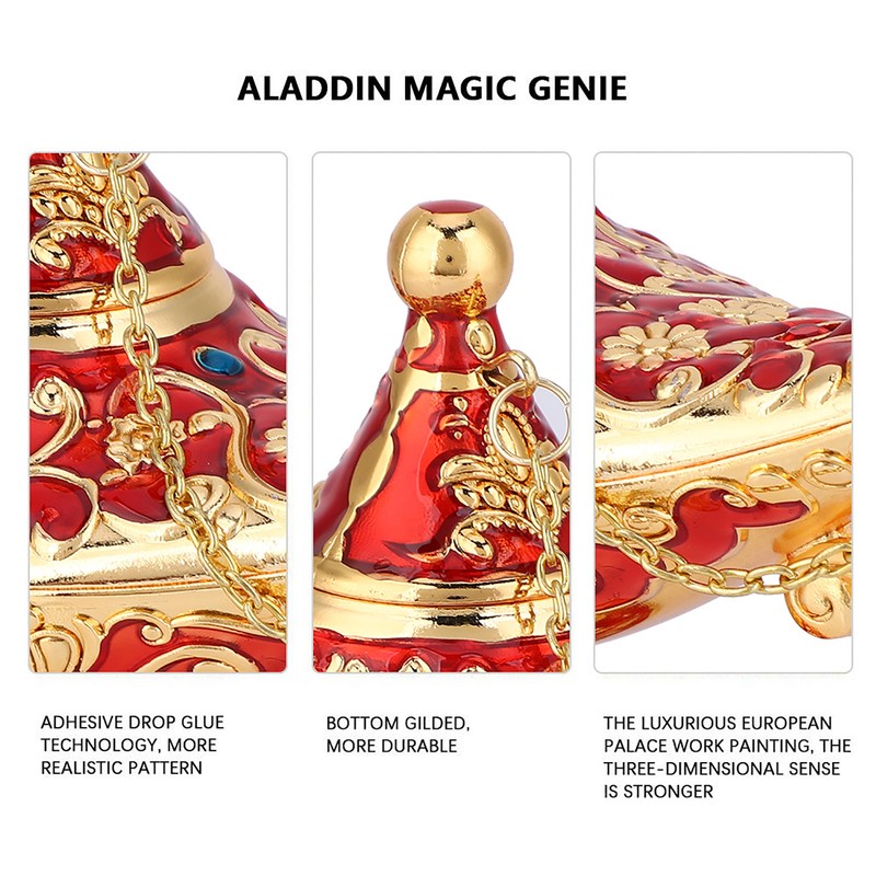Retro Metal Fairy Tale Conjuring Genie Home Teapot Oil Lamp