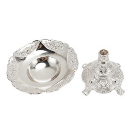 European Style Fruit Tray Metal Zinc Alloy Snack Nut Food Serving Storage Rack Dining Table Decor S Silver