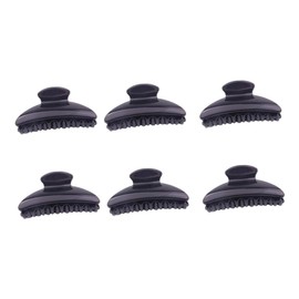 IWOWHERO 6Pcs Decorative Hair Clips for Bathing Elegant Hair Claw Holders for Various Occasions for Daily Wear and Special Events Black