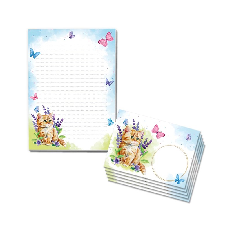 Writing Paper Set Letter Pad with Envelope for Girls Children