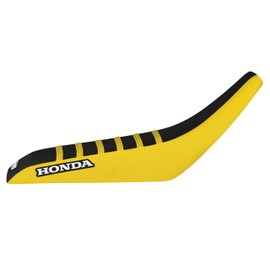 Enjoy Mfg Seat Cover - Compatible Fit for Honda 1999-2007 TRX 400EX TRX 400 EX TRX400 Quad - Color Sides & Rib #203 (Yellow Sides/Black top/Yellow Ribs)