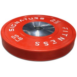 Fitvids 2" Olympic Competition Bumper Plate with Steel Hub for Strength Training and Powerlifting - Minimal Bounce, 55LBS Single