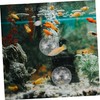Levemolo Crystal Glass 2pcs Decorative for Fountains Fish Tanks and