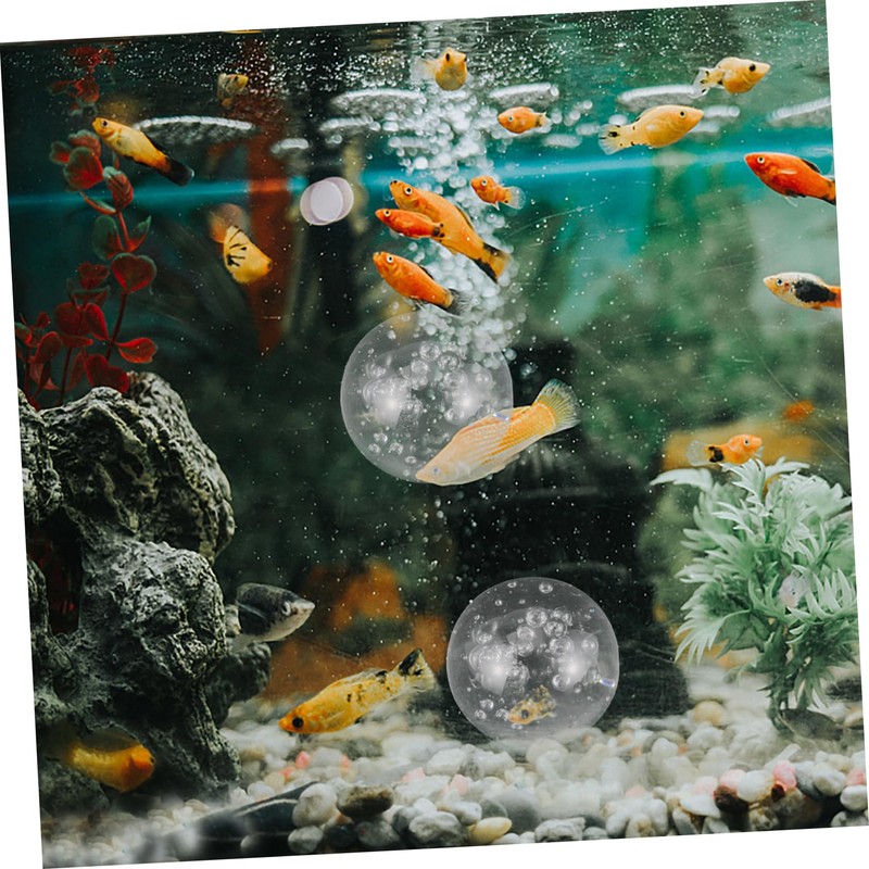 Levemolo Crystal Glass 2pcs Decorative for Fountains Fish Tanks and