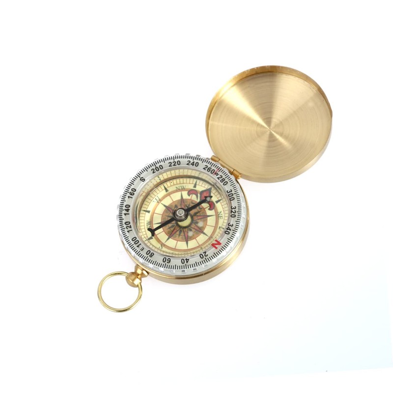BESPORTBLE Portable Metal Compass Watch G50f Camping Compass Copper Cover