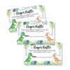 50 Dinosaur Diaper Raffle Tickets Diaper Raffle Ticket Lottery Insert
