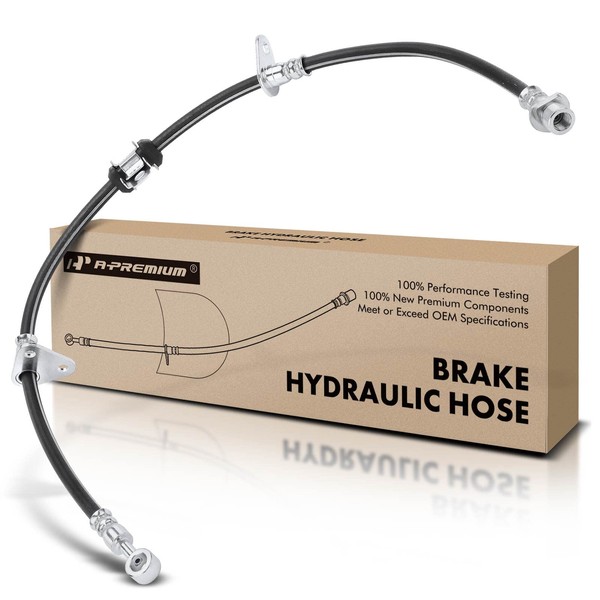 A-Premium Front Passenger Brake Hydraulic Hose Compatible with Select Honda,