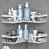 Kegii Shower Caddy Corner with Soap Holder, Shower Storage No
