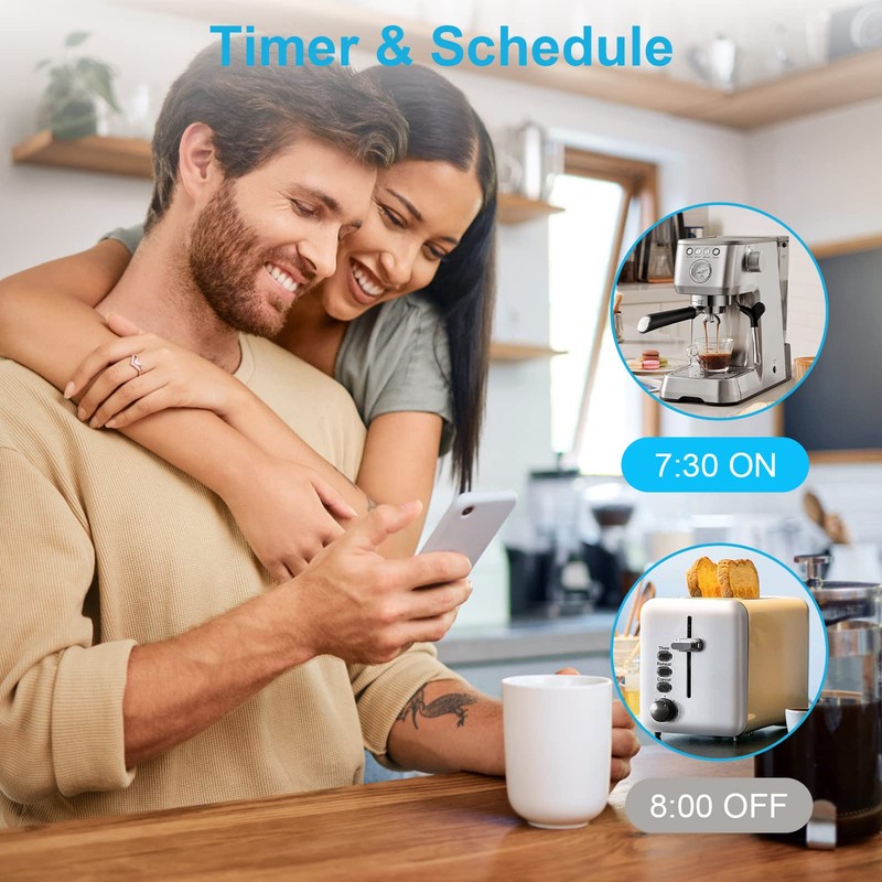 Smart Plug 5GHz, EIGHTREE Smart Plug Compatible with Alexa &