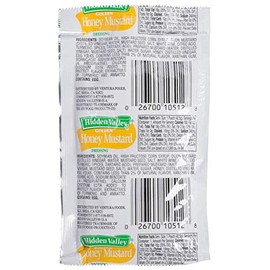 BWS Hidden Valley 1.5 oz. Golden Honey Mustard Dressing Packets, Case of 84