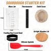 Xileanalee Pro Sourdough Starter Jar Kit- 35 Oz Large Sourdough