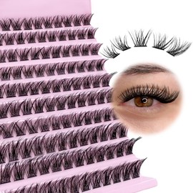 SLSXNL Lash Clusters Natural Wispy 9-14MM C Curl Eyelash Clusters Cluster Lashes 9mm 10mm 11mm 12mm 14mm 120 Clusters False Eyelashes