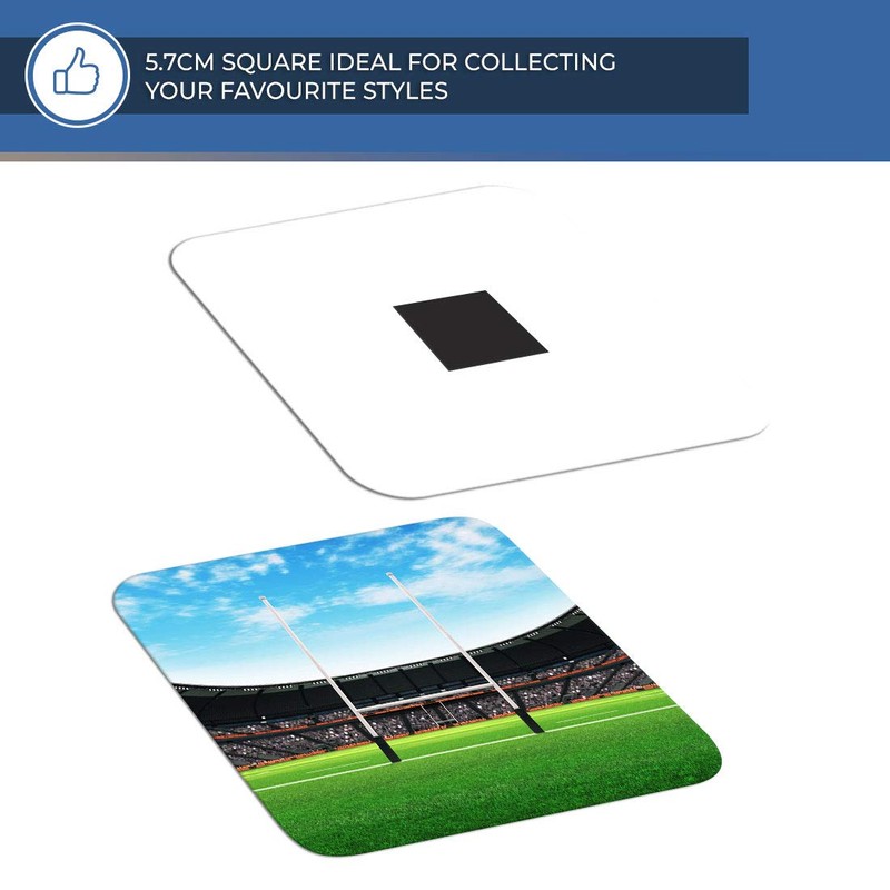 Destination Vinyl ltd Fridge Magnet - Rugby Pitch RFC Stadium