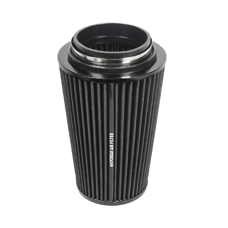Universal 3/3.5/4" (75/89/100mm) High-Flow Air Filter, Reusable Cone Cold Air