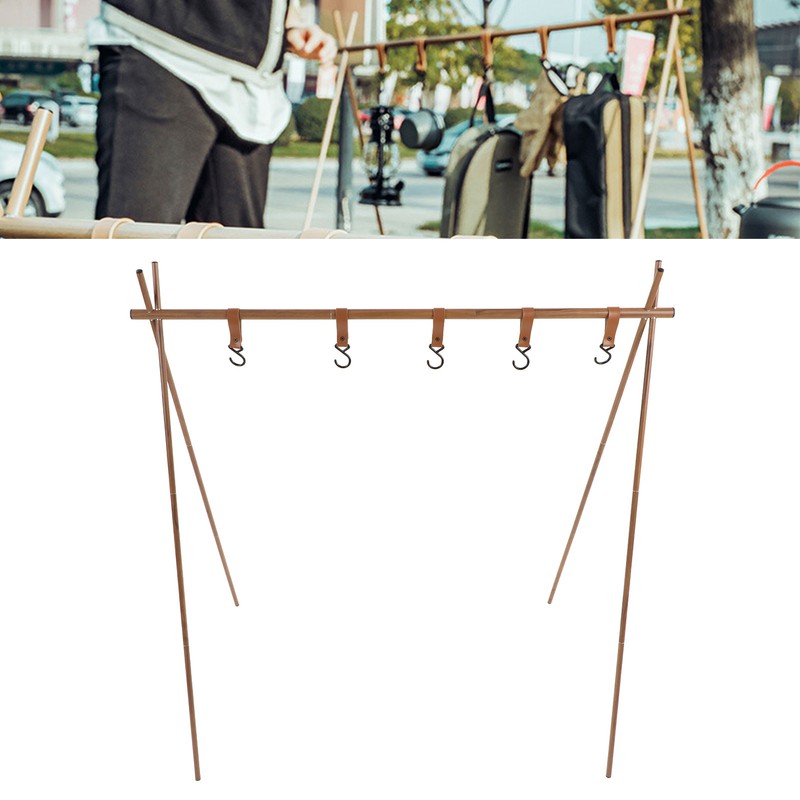 Lightweight Camping Hanging Rack Hook Design Aluminum Alloy Outdoor Camping