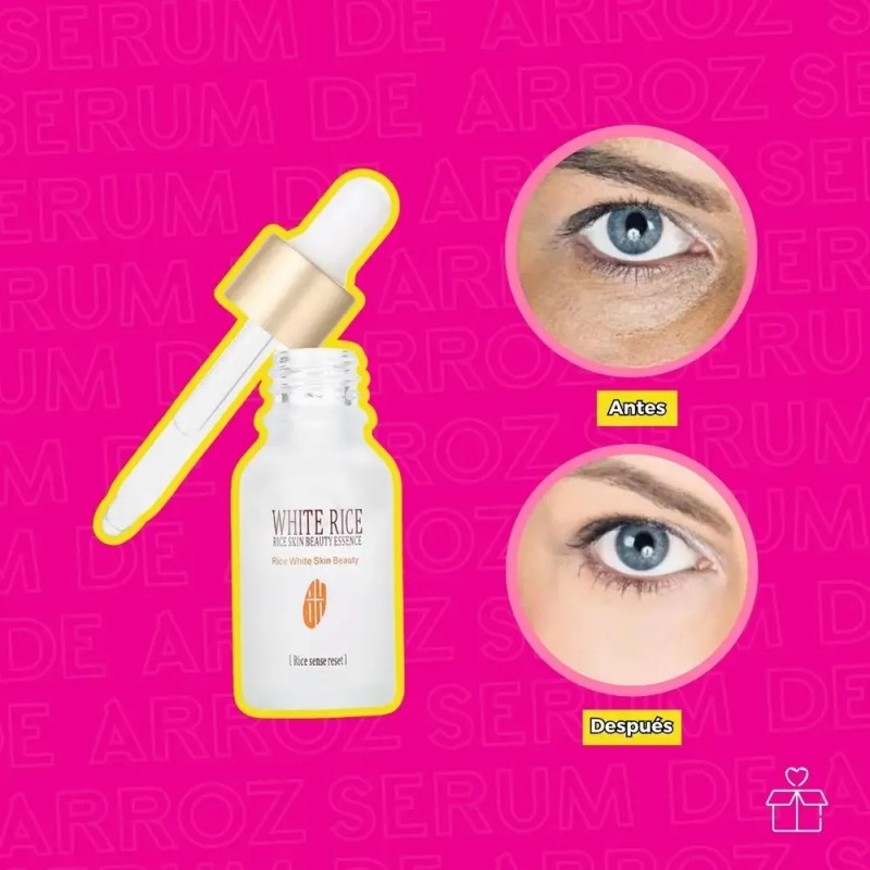 Serum Arroz Blanco Rorec Día Noche 15mL FPS 15 Rostro