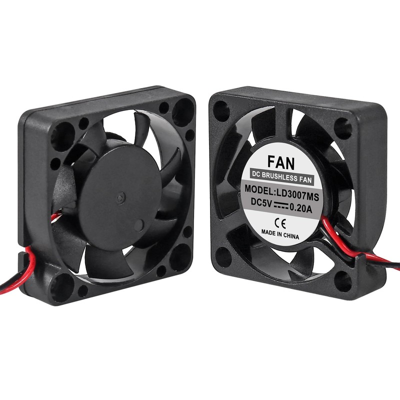 Raspberry Pi冷却ファン用ファン4個 ブラシレスCPU冷却ファン クーラーラジエーターコネクター 1対2インターフェイスを分離 3.3V 5V Raspberry Pi4 Pi3