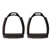 Perri's Jointed Stirrup Irons, Black, 4 3/4
