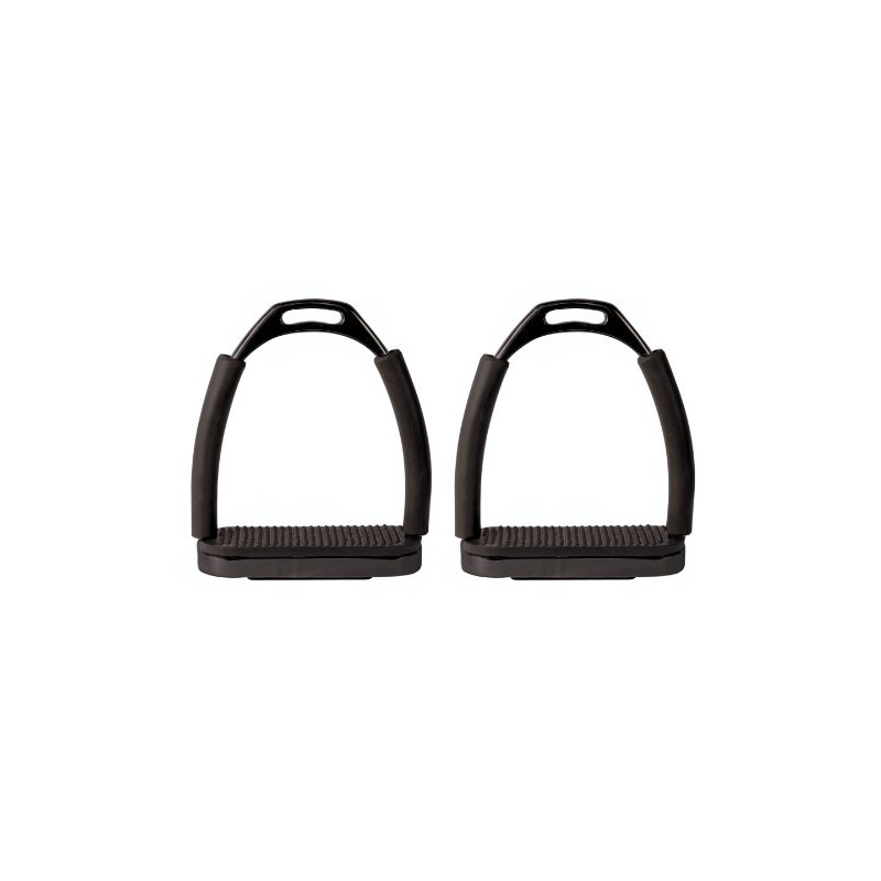 Perri's Jointed Stirrup Irons, Black, 4 3/4