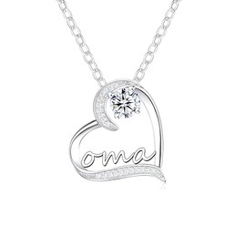 GUOYU Necklace for Grandma Gift Grandma Necklace Mother's Day Gift Birthday Gift Thanksgiving Grandmother's Day Gift for Grandma Grandmas Creative Gift Grandmas Jewellery, Stainless Steel