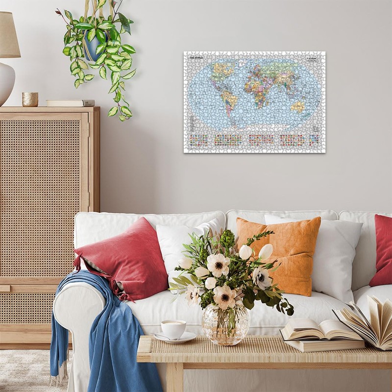 Ravensburger Puzzle 12000065 - Political World Map - 1000 Pieces