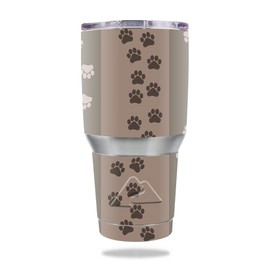 MightySkins Skin Compatible with Ozark Trail 30 oz Tumbler - Paw Prints | Protective, Durable, and Unique Vinyl Decal wrap Cover | Easy to Apply, Remove, and Change Styles | Made in The USA