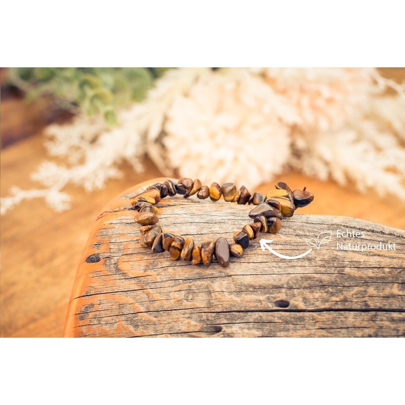 Lebensquelle Plus Tiger's Eye Chip Bracelet | High Quality Gemstone