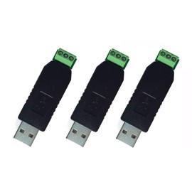 DollaTek 3pcs USB 2.0 to RS485 Serial Converter Adapter CP2104 SN75176 Double Fuse Fuse + TVS Stable as FT232