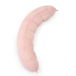 Ailuteie Peallow – Long Round Body Pillow for Adults, Bolster Pillow for Bed, Soft and Supportive Pillow for Sleeping & Lumbar Support (Soft Pastel Pink, 47")