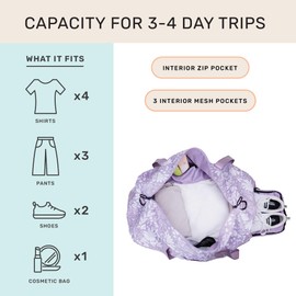 Jadyn 22" Women's Large Duffel/Weekender Bag with Shoe Pocket, Travel Bag