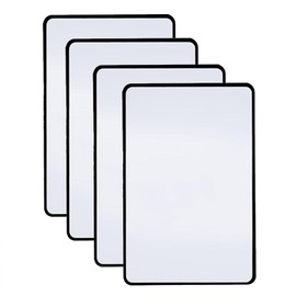 3X Page Magnifying Sheet for Reading - 4 Pack Flexible Full-Page Magnifiers for Books, Newspapers, Magazines, Maps, Inspection - Durable PVC Magnifying Sheet with 3X Magnification (7.5'' x 10.5'')