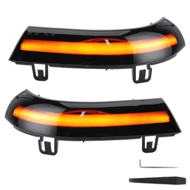 Pair Turn Signal Lights Rear View Mirror Blinker Dynamic Flowing Lamp Fit for Skoda Superb B5 02‑08