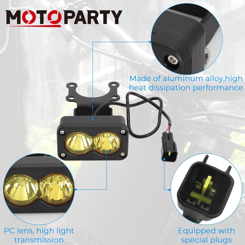 Dirtbike Headlight Kit for Talaria Sting R MX4 PC Lens