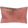 Organic Lavender Pillow 30 x 20 cm Organic Cover Red/White
