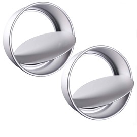 KENIY 2 Pack 6-Inch Non-Stick Deep Aluminum Round Cake Pan with Removable Bottom for Wedding/Birthday/Christmas Cake Baking Round Cake Tin Set with Loose Base