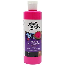 MONT MARTE Premium Pouring Acrylic Paint, 240ml (8.11oz), Shiraz, Pre-Mixed Acrylic Paint, Suitable for a Variety of Surfaces Including Stretched Canvas, Wood, MDF and Air Drying Clay