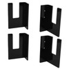 4Pcs Black Acrylic Skateboard Wall Mount Rack Skateboard Wall Hanger