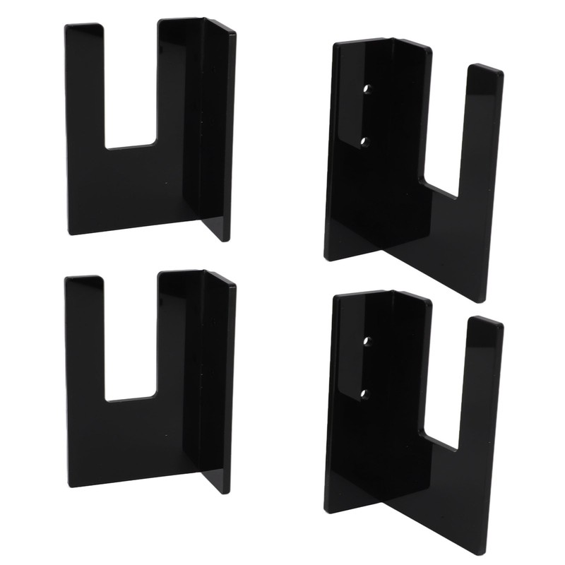 4Pcs Black Acrylic Skateboard Wall Mount Rack Skateboard Wall Hanger