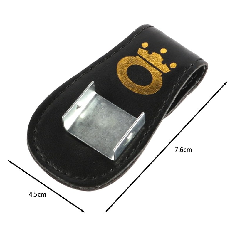 Laroal Billiards Snooker Accessories Leather Magnetic Belt Clip Chalk Holder
