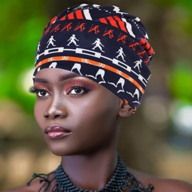 Bohend Bohemian Beanie Hats Headwear Cap Stretch Non Slip Bandanas Sleep Turbans Hats for Women Men Close top Head Covering(3 PCs) Multicoloured